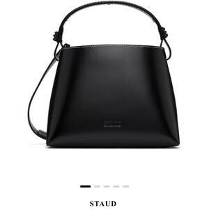 STAUD Tellie Top Handle Bag (Black)